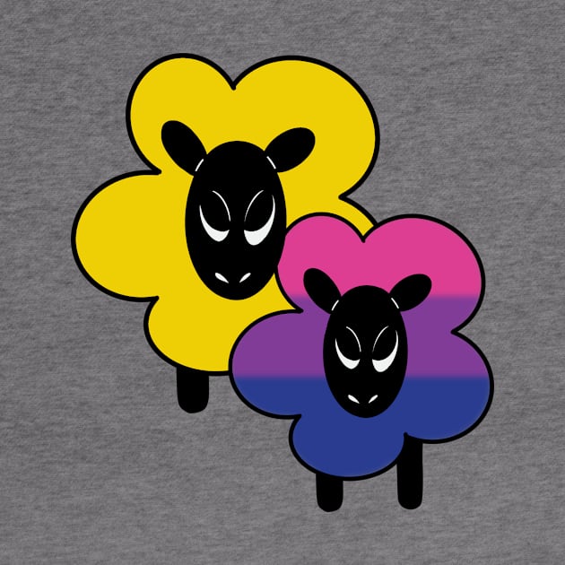 Proud Bi Ally Rainbow Sheep by Emberpixie